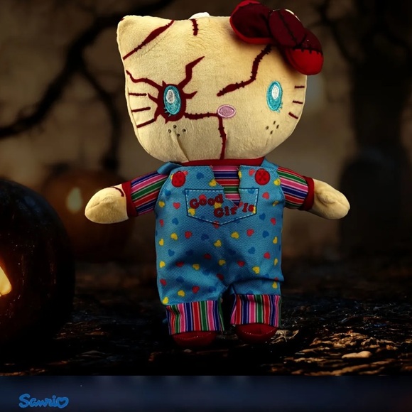 🆕 Hello Kitty Good Girls “Chucky” Inspired Plush Toy Childs Play Halloween 🔪 - Picture 3 of 11